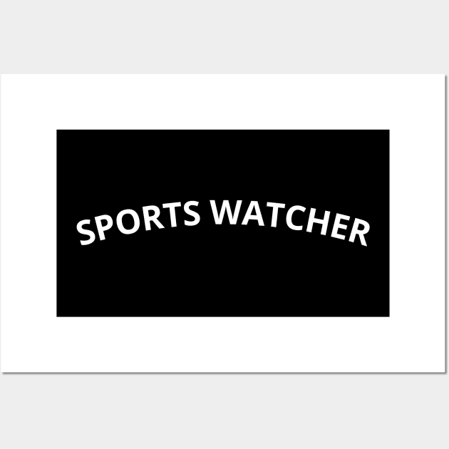 sports watcher Wall Art by mdr design